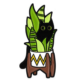 Pins de dibujos animados de flores y hojas verdes